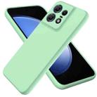 For Motorola Edge 50 Pro Pure Color Liquid Silicone Shockproof Phone Case(Green) - 1