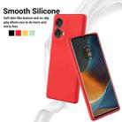 For Motorola Moto G85 Pure Color Liquid Silicone Shockproof Phone Case(Red) - 3