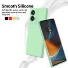 For Motorola Moto G85 Pure Color Liquid Silicone Shockproof Phone Case(Green) - 3