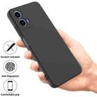 For Motorola Moto G Power 2024 Pure Color Liquid Silicone Shockproof Phone Case(Black) - 2