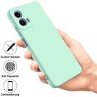 For Motorola Moto G Power 2024 Pure Color Liquid Silicone Shockproof Phone Case(Green) - 2