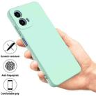 For Motorola Moto G45 Pure Color Liquid Silicone Shockproof Phone Case(Green) - 2