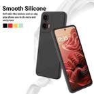 For Motorola Moto G35 Pure Color Liquid Silicone Shockproof Phone Case(Black) - 3