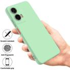 For Motorola Moto G35 Pure Color Liquid Silicone Shockproof Phone Case(Green) - 2