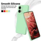 For Motorola Moto G35 Pure Color Liquid Silicone Shockproof Phone Case(Green) - 3