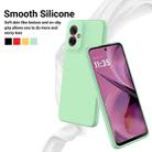 For Motorola Moto G55 Pure Color Liquid Silicone Shockproof Phone Case(Green) - 3