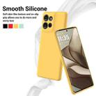 For Motorola Moto G75 Pure Color Liquid Silicone Shockproof Phone Case(Yellow) - 3