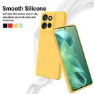 For Motorola Moto G Power 2025 Pure Color Liquid Silicone Shockproof Phone Case(Yellow) - 3