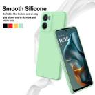 For Motorola Moto G05 / E15 Pure Color Liquid Silicone Shockproof Phone Case(Green) - 3