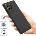 For Motorola Moto G15 Pure Color Liquid Silicone Shockproof Phone Case(Black) - 2