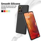 For Motorola Moto G15 Pure Color Liquid Silicone Shockproof Phone Case(Black) - 3