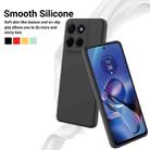 For Motorola Moto G Stylus 5G 2025 Pure Color Liquid Silicone Shockproof Phone Case(Black) - 3