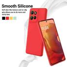 For Motorola Moto G56 5G Solid Color Liquid Silicone Dropproof Full Coverage Phone Case(Red) - 3