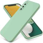 For Sony Xperia 10 V Pure Color Liquid Silicone Shockproof Phone Case(Green) - 1