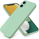 For Sony Xperia 5 V Pure Color Liquid Silicone Shockproof Phone Case(Green) - 1