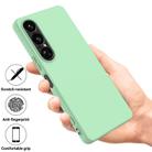 For Sony Xperia 1 VII Pure Color Liquid Silicone Shockproof Phone Case(Green) - 2