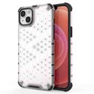 For iPhone 15 Plus Honeycomb Phone Case(White) - 1