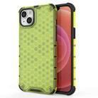 For iPhone 15 Honeycomb Phone Case(Green) - 1