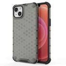 For iPhone 15 Honeycomb Phone Case(Black) - 1