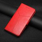 For Realme C63 4G Global/ C61 HT01 Y-shaped Pattern Flip Leather Phone Case(Red) - 2