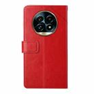 For Realme 13 Pro 5G / 13 Pro+ 5G HT01 Y-shaped Pattern Flip Leather Phone Case(Red) - 3