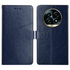 For Realme 13 Pro 5G / 13 Pro+ 5G HT01 Y-shaped Pattern Flip Leather Phone Case(Blue) - 1