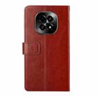 For Realme C63 5G HT01 Y-shaped Pattern Flip Leather Phone Case(Brown) - 3