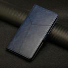For Realme 13+ 5G Global HT01 Y-shaped Pattern Flip Leather Phone Case(Blue) - 2