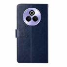 For Realme P3 Pro 5G Global HT01 Y-shaped Pattern Flip Leather Phone Case(Blue) - 3