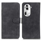 For OPPO Reno11 Pro 5G Global KHAZNEH Retro Texture Flip Leather Phone Case(Black) - 1