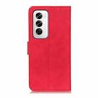 For OPPO Reno12 5G Global KHAZNEH Retro Texture Flip Leather Phone Case(Red) - 3