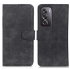 For OPPO Reno12 Pro 5G Global KHAZNEH Retro Texture Flip Leather Phone Case(Black) - 1