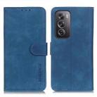 For OPPO Reno12 Pro 5G Global KHAZNEH Retro Texture Flip Leather Phone Case(Blue) - 1
