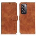 For OPPO Reno12 Pro 5G Global KHAZNEH Retro Texture Flip Leather Phone Case(Brown) - 1