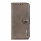 For Motorola Moto G64 5G KHAZNEH Cowhide Texture Flip Leather Phone Case(Khaki) - 3