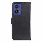 For Motorola Moto G85 KHAZNEH Cowhide Texture Flip Leather Phone Case(Black) - 3