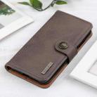 For Motorola Edge 50 KHAZNEH Cowhide Texture Flip Leather Phone Case(Khaki) - 2