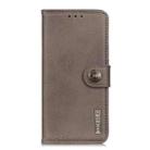 For Motorola Edge 50 Neo KHAZNEH Cowhide Texture Flip Leather Phone Case(Khaki) - 3