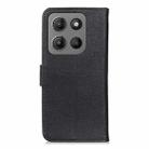 For Motorola Moto G15 4G / G05 KHAZNEH Cowhide Texture Flip Leather Phone Case(Black) - 3