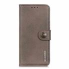 For Motorola Moto G15 4G / G05 KHAZNEH Cowhide Texture Flip Leather Phone Case(Khaki) - 2