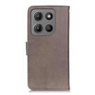 For Motorola Moto G15 4G / G05 KHAZNEH Cowhide Texture Flip Leather Phone Case(Khaki) - 3