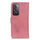 For OPPO Reno12 Pro 5G Global KHAZNEH Cowhide Texture Flip Leather Phone Case(Pink) - 3