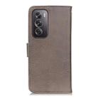For OPPO Reno12 Pro 5G Global KHAZNEH Cowhide Texture Flip Leather Phone Case(Khaki) - 3