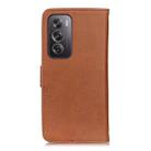 For OPPO Reno12 Pro 5G Global KHAZNEH Cowhide Texture Flip Leather Phone Case(Brown) - 3