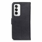 For OPPO Reno12 5G Global KHAZNEH Cowhide Texture Flip Leather Phone Case(Black) - 3