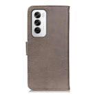 For OPPO Reno12 5G Global KHAZNEH Cowhide Texture Flip Leather Phone Case(Khaki) - 3