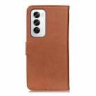 For OPPO Reno12 5G Global KHAZNEH Cowhide Texture Flip Leather Phone Case(Brown) - 3