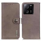 For Xiaomi 13T 5G / Redmi K60 Ultra 5G KHAZNEH Cowhide Texture Flip Leather Phone Case(Khaki) - 1