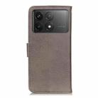 For Xiaomi Redmi K70 5G / K70 Pro 5G KHAZNEH Cowhide Texture Flip Leather Phone Case(Khaki) - 3