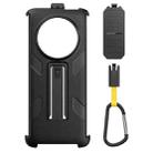 For Ulefone Armor 23 Ultra Ulefone Back Clip Phone Case with Carabiner(Black) - 1